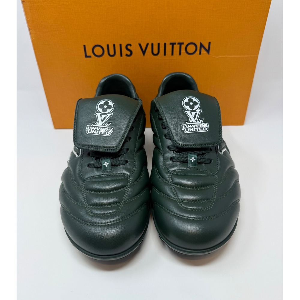 Louis Vuitton Footprint Soccer Sneaker Green Fits 9 US 7 LV - Picture 2 of 10